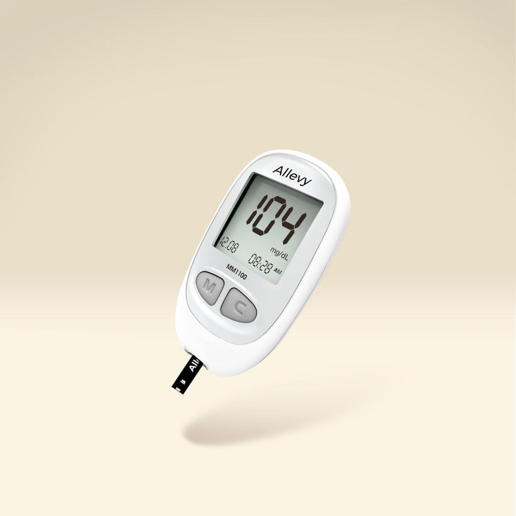 Blood Glucose Monitor Kit with 100 Test Strips and Lancets D175362
