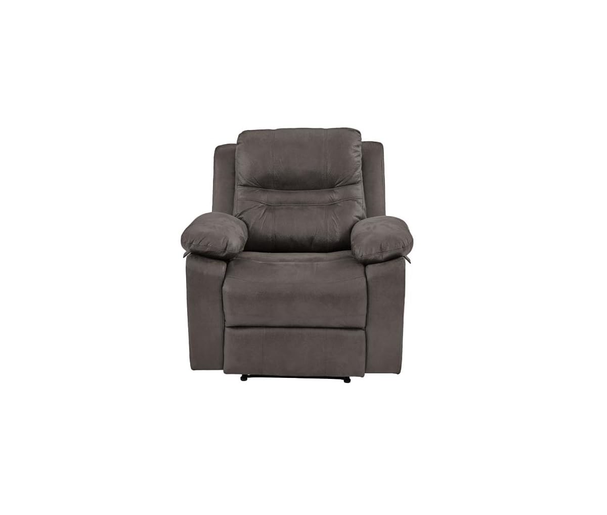 Slate Blue Breathable Leatherette Recliner Chair E607236