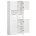 Tall Bathroom Storage Cabinet with 4 Doors Q821046