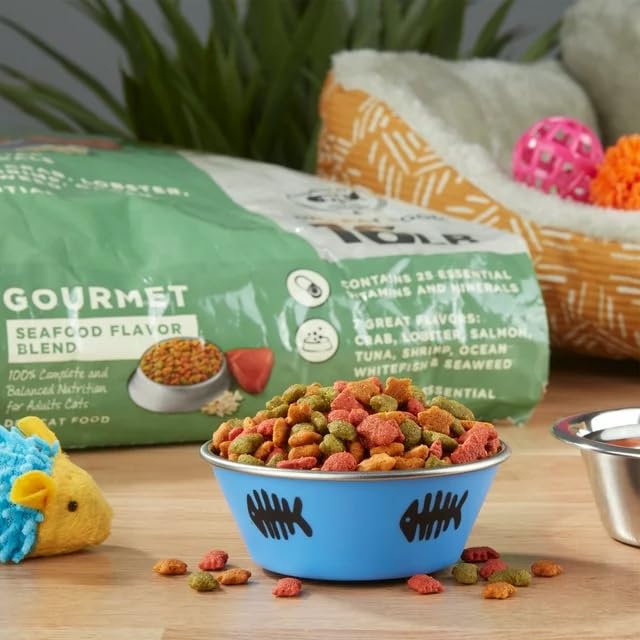 Seafood Flavor Dry Cat Food 16 P2938