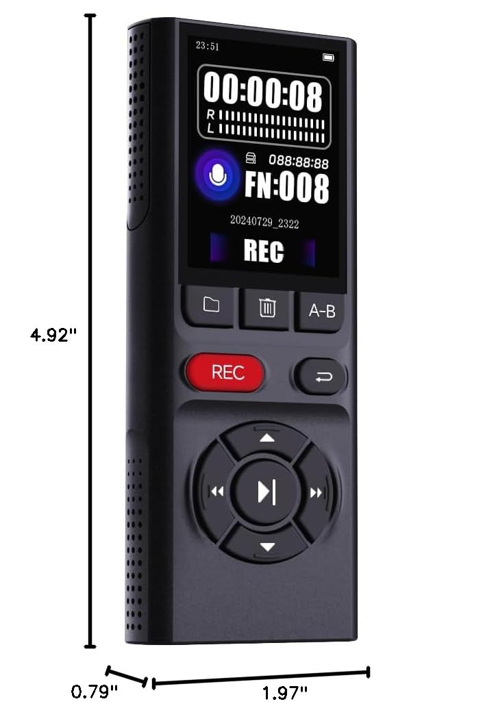 64GB Digital Voice Recorder with Playback USB N767321