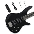 Black Full Size 24 Fret 4 String PJ Electric Bass Guitar B248