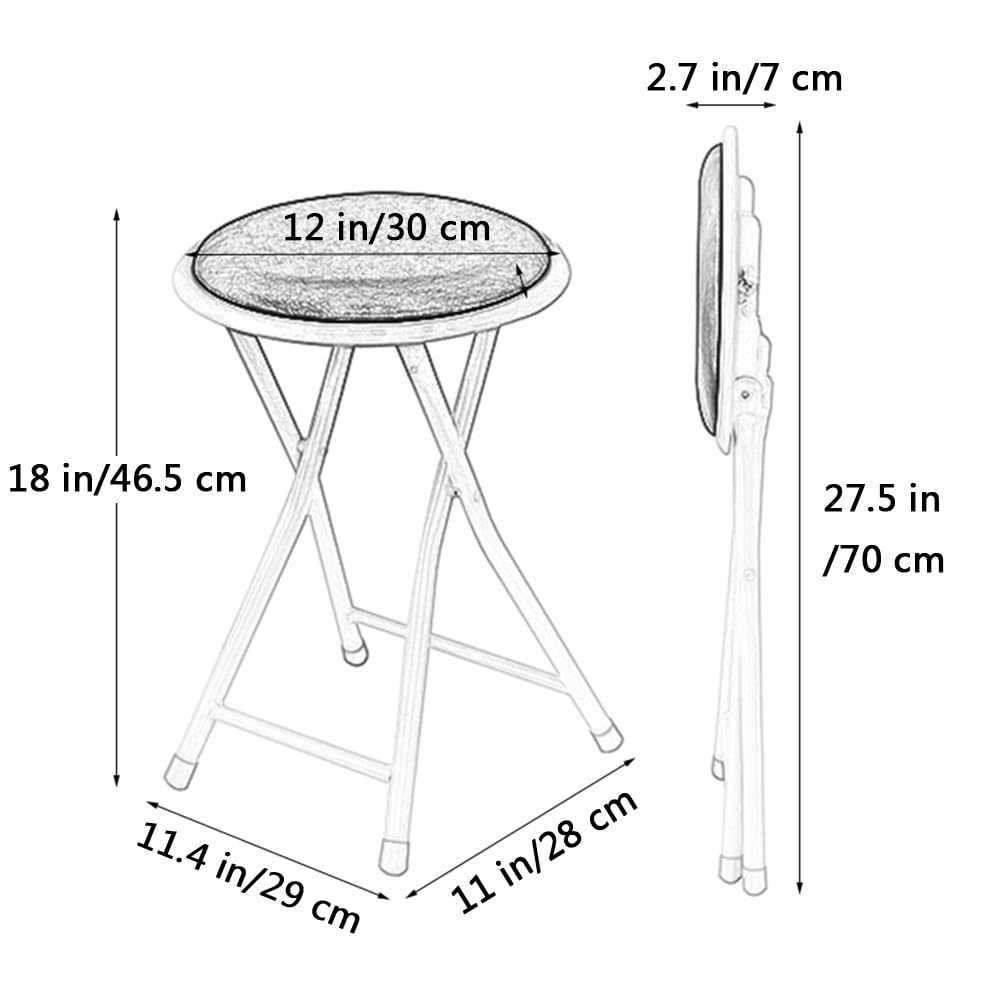18 inch Round Folding Stool D77484