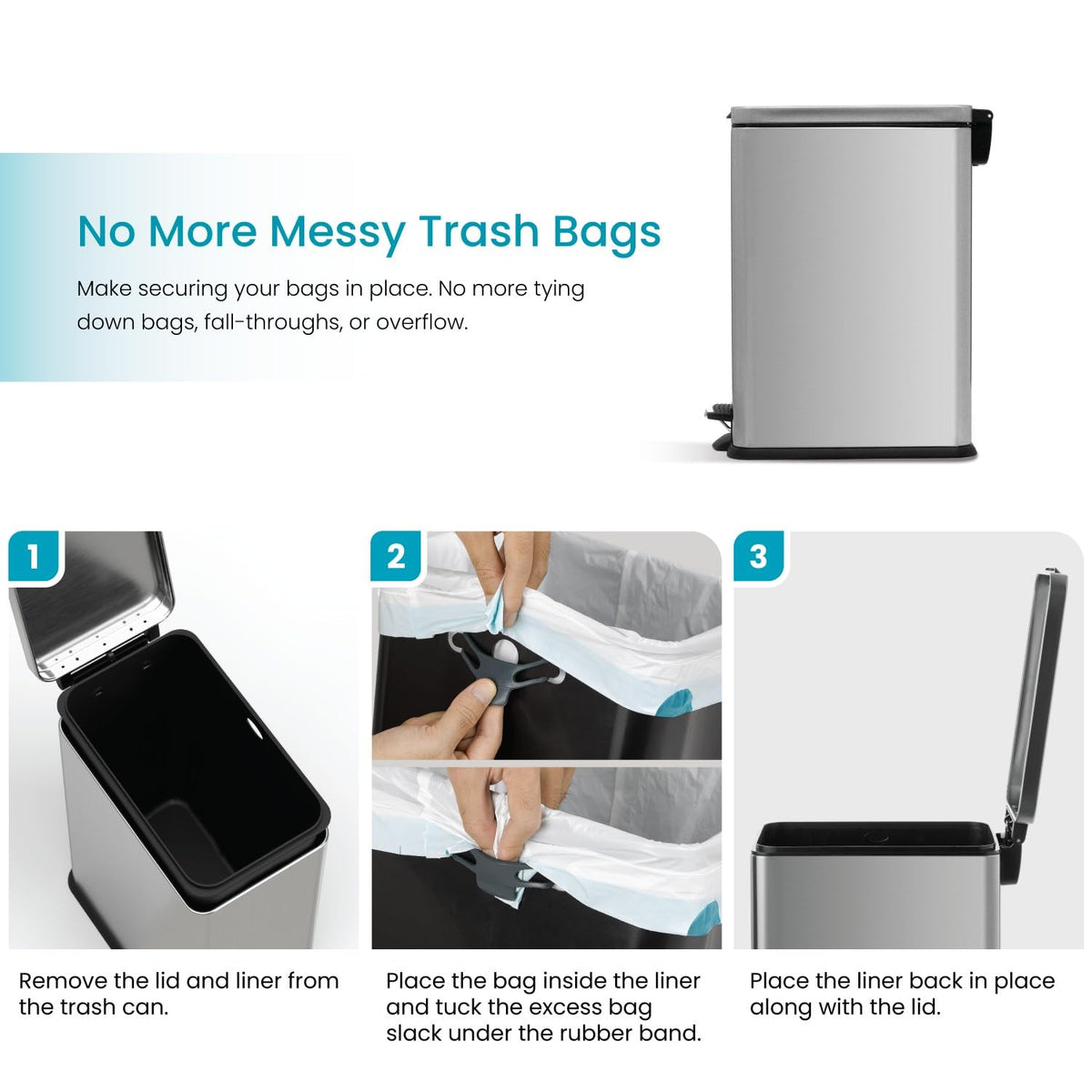8 Gallon Kitchen Trash Can K3682