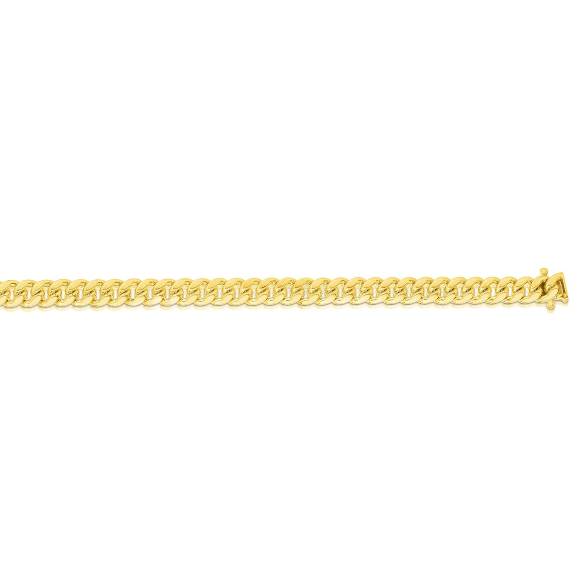 10k Yellow Gold 7mm Miami Cuban Link Chain Necklace J776
