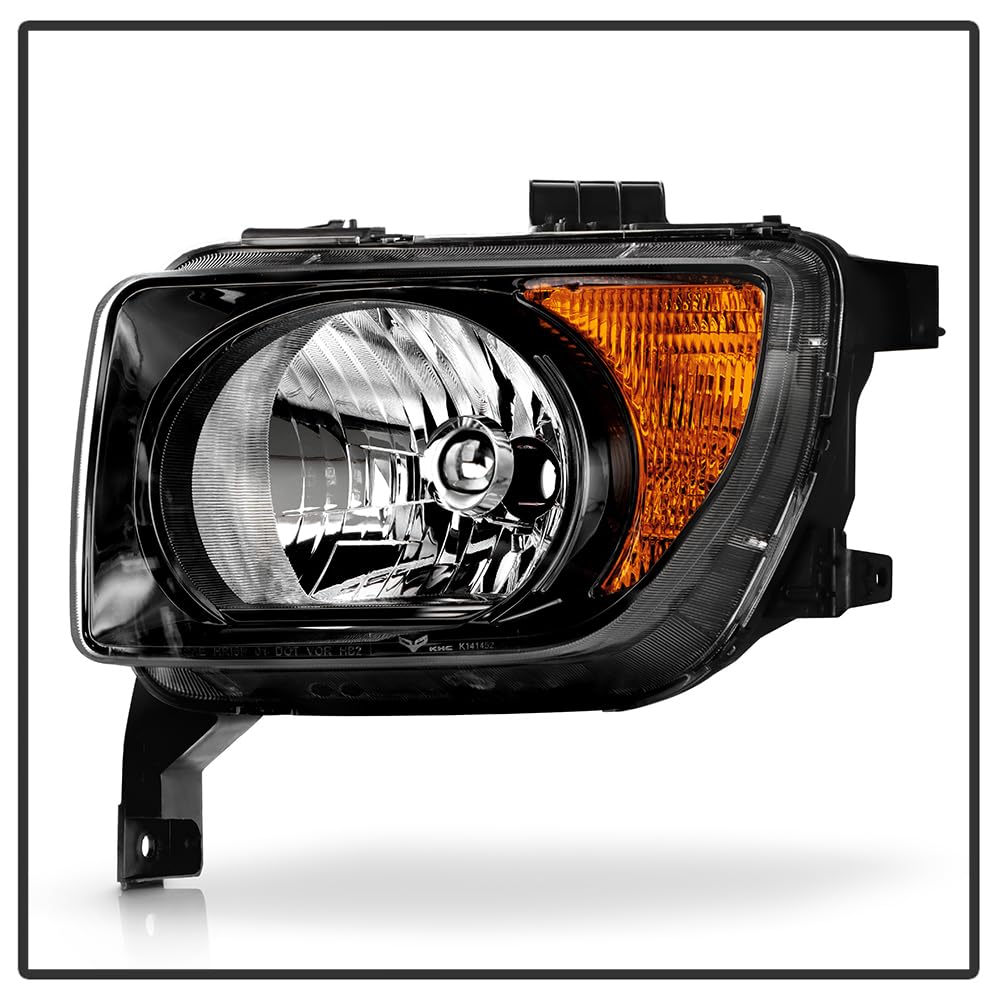 Black Headlights Headlamps Pair Set Driver & Passenger D511