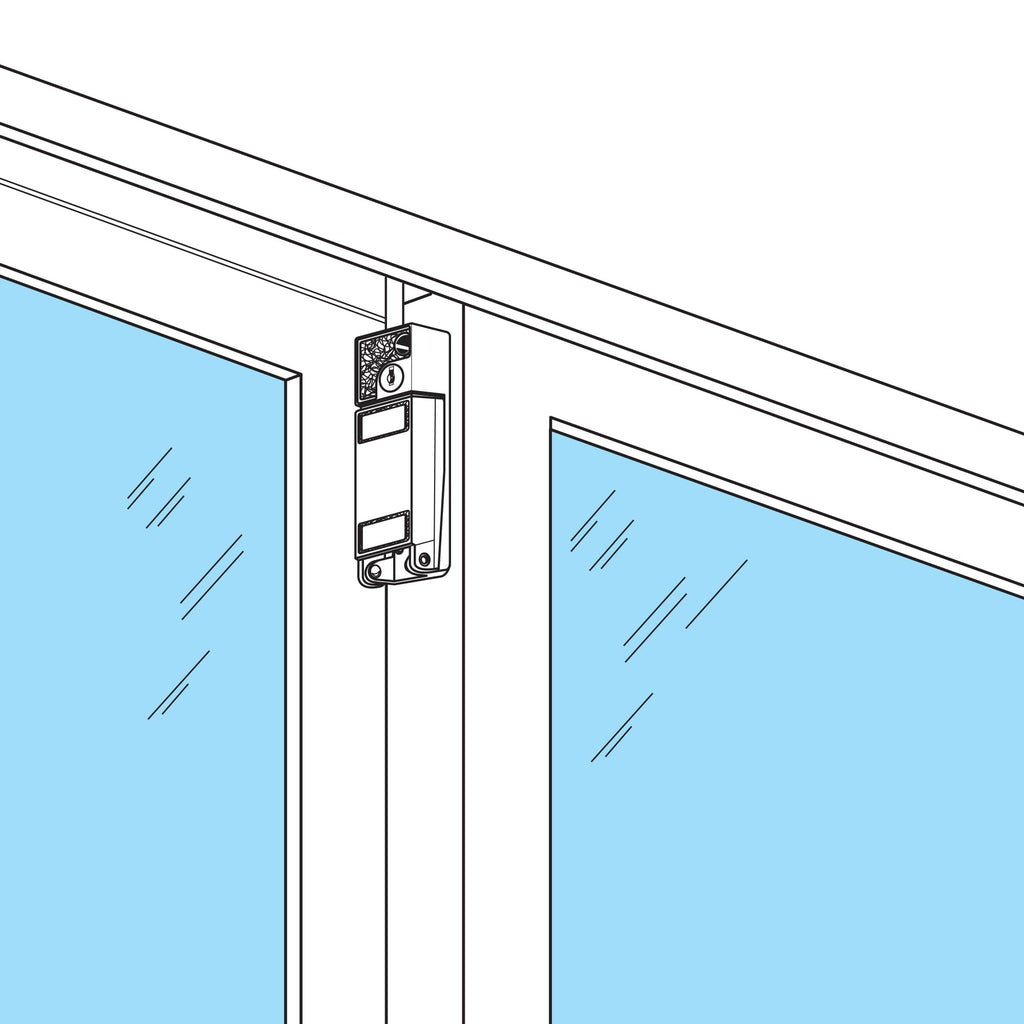 White Sliding Patio Door Keyed Bolt Lock B997423