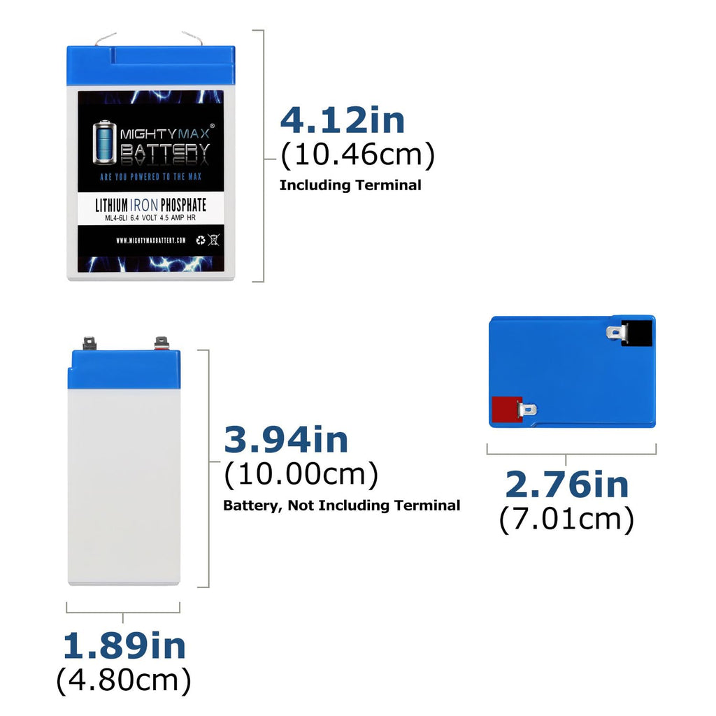 6V 4.5AH Lithium Replacement Battery B57971