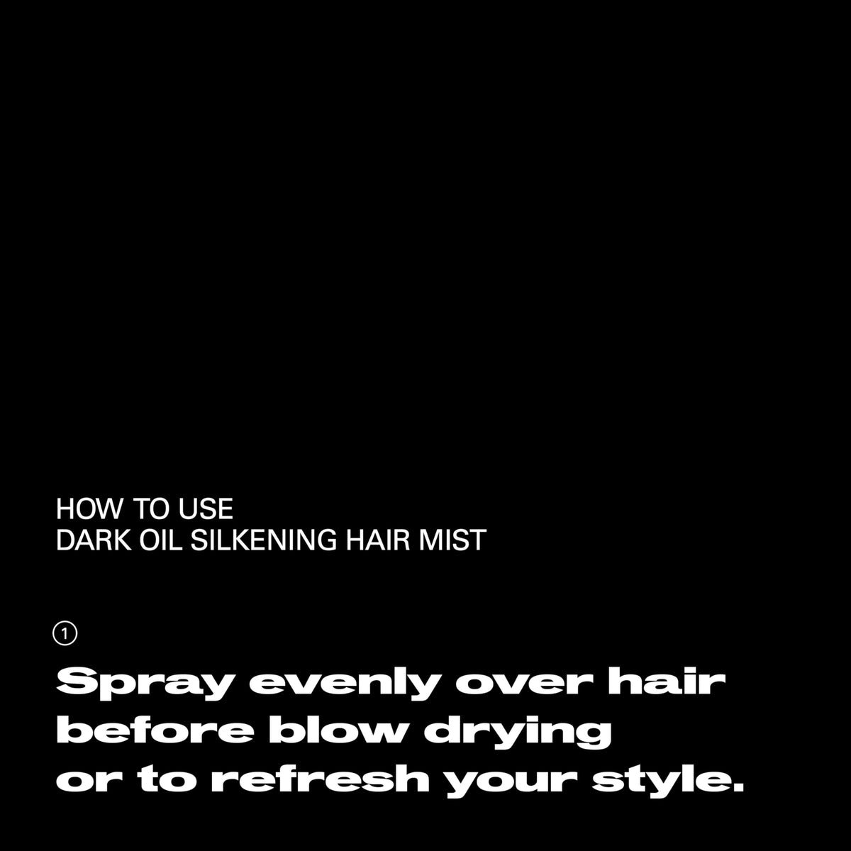 Dark Oil Silkening Fragrant Mist Dry Conditioner Q975