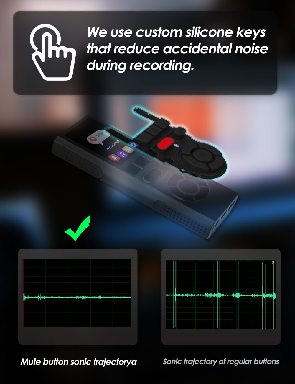 64GB Digital Voice Recorder with Playback USB N767321