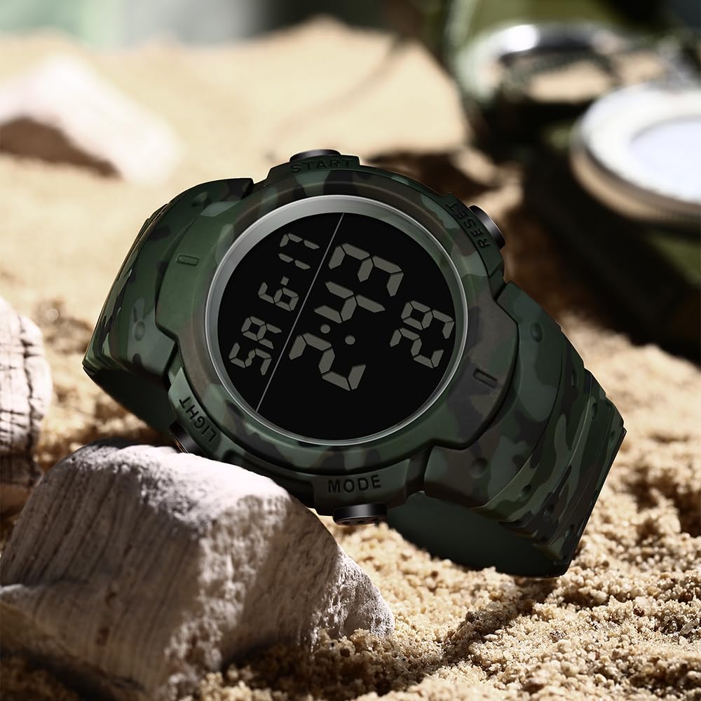 Mens Digital Waterproof Outdoor Chronograph LED Watch I30184