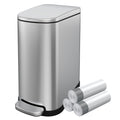 2.6 Gallon Stainless Steel Step Trash Can with Lid B8403