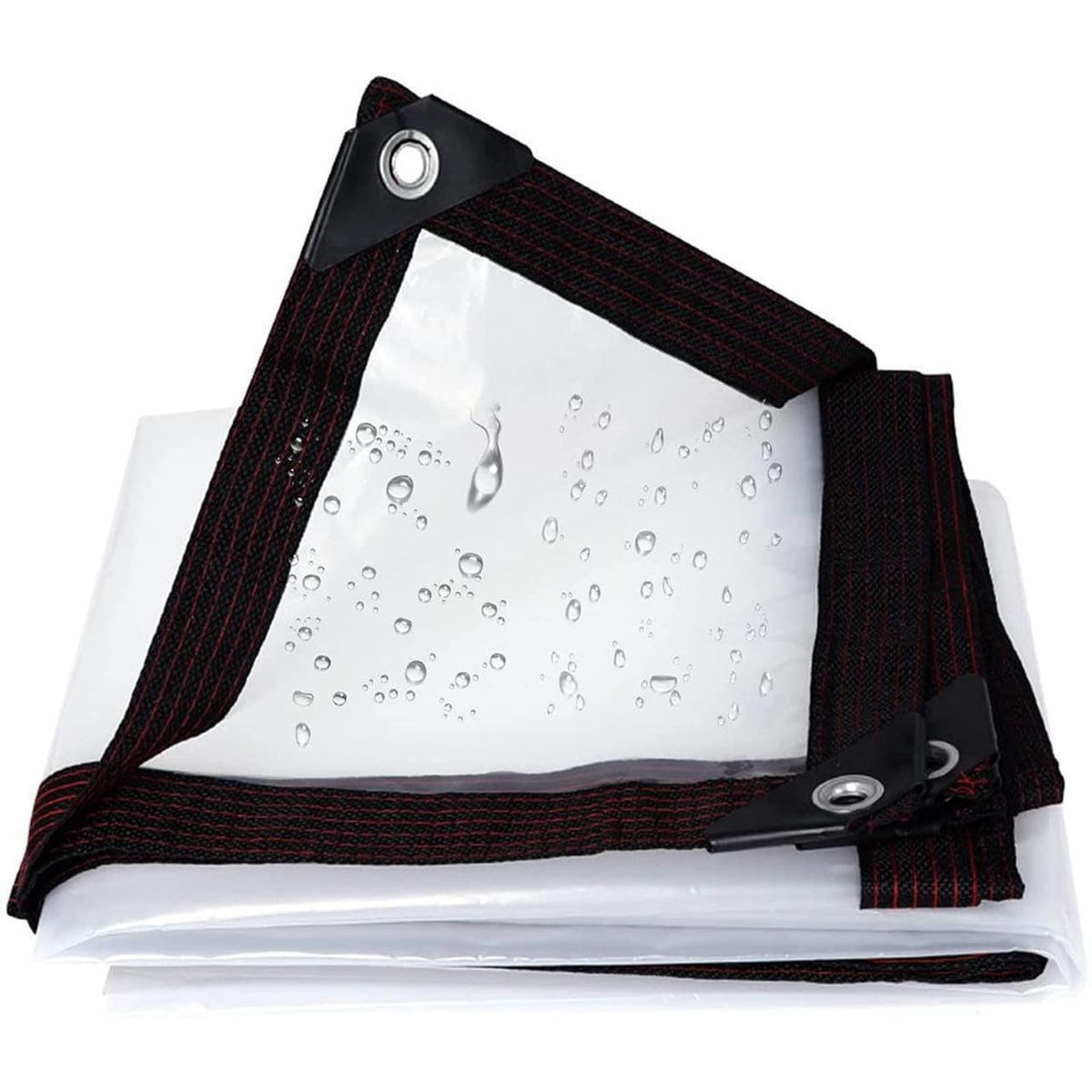 Heavy Duty Waterproof Clear 3x3ft Poly Tarp with Grommets Q963
