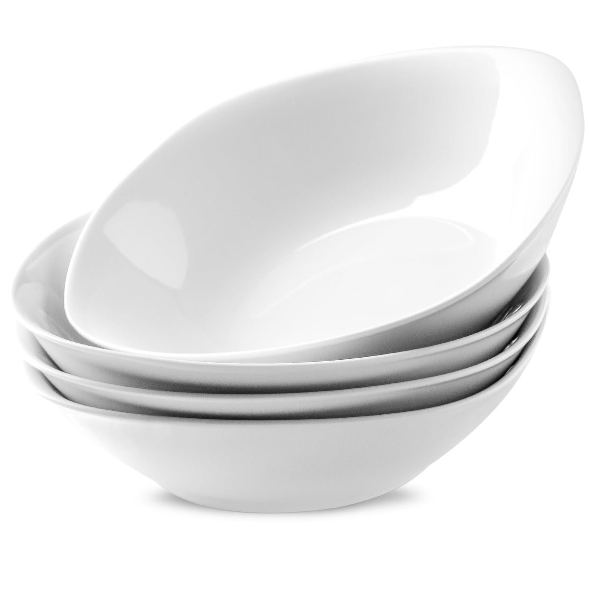 4 Pc 35 oz Porcelain Pasta Bowls R760