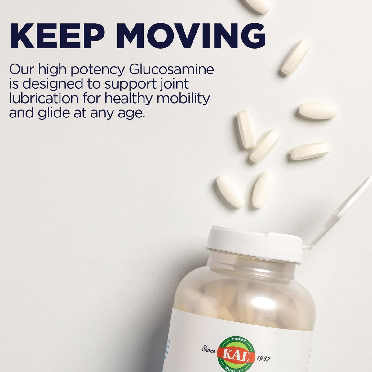 Vegetarian Glucosamine 1000 mg Joint Health Supplement 60 Tablets Y28776