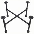 Black Industrial Pipe Table Leg Set Q795131