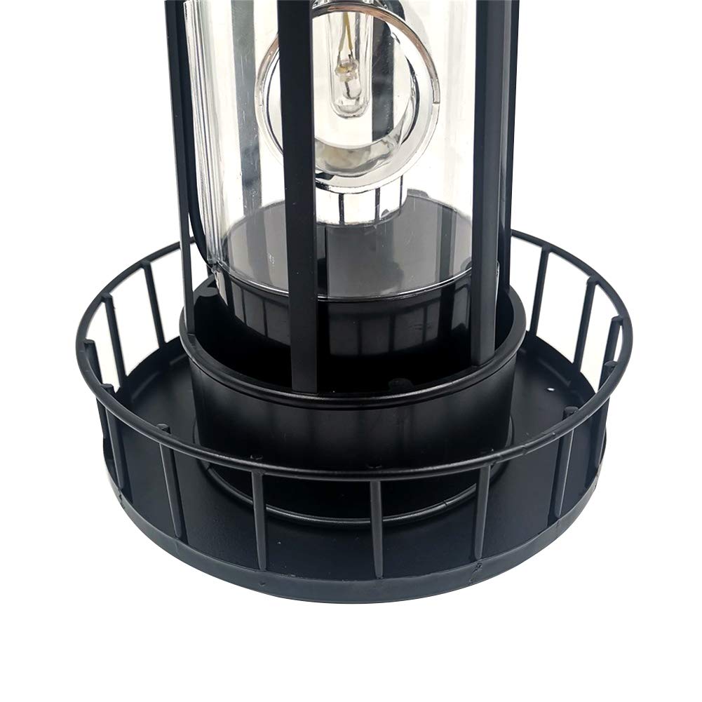 Solar Powered Rotating Waterproof Lighthouse Statue Lights S7307