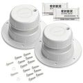 RV Plumbing Vent Cap Fits 1 to 2 3/8 Inch Pipe White 2 Pack Y701917