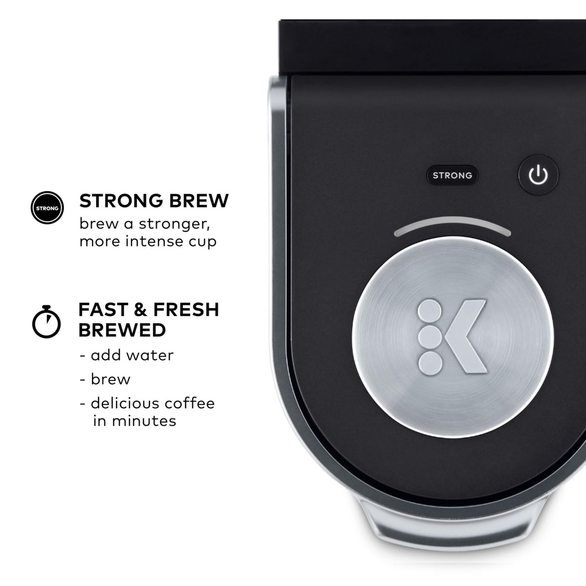 Single Serve K-Cup Pod Coffee Maker, Matte Black L1546
