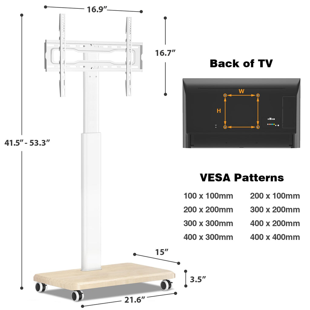 Rolling TV Stand for 32-70 Inch TVs B883188