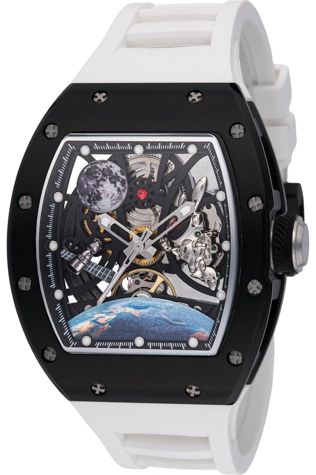 41mm Stainless Steel Black Automatic Watch L357