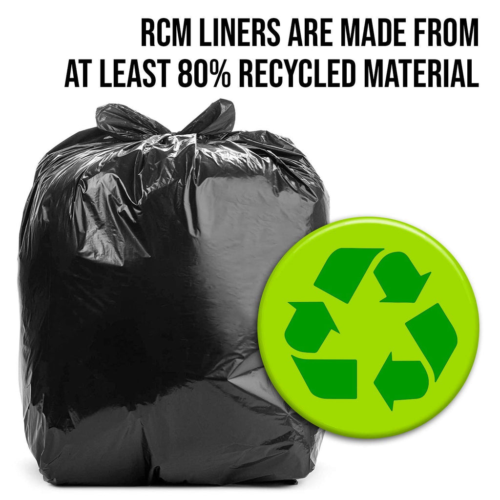 40-45 Gallon Black Heavy Duty Trash Bags Pack of 100 Y680538
