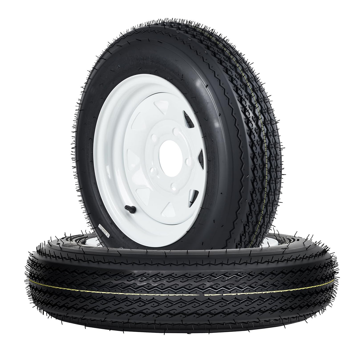 12 Trailer Tire and Wheel Assembly 5 Lug Set of 2 Q12833