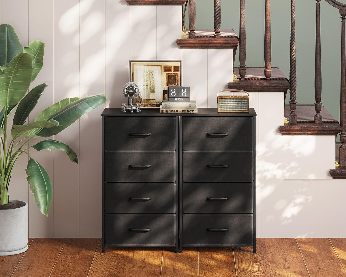 Black 4 Drawer Small Dresser D650258