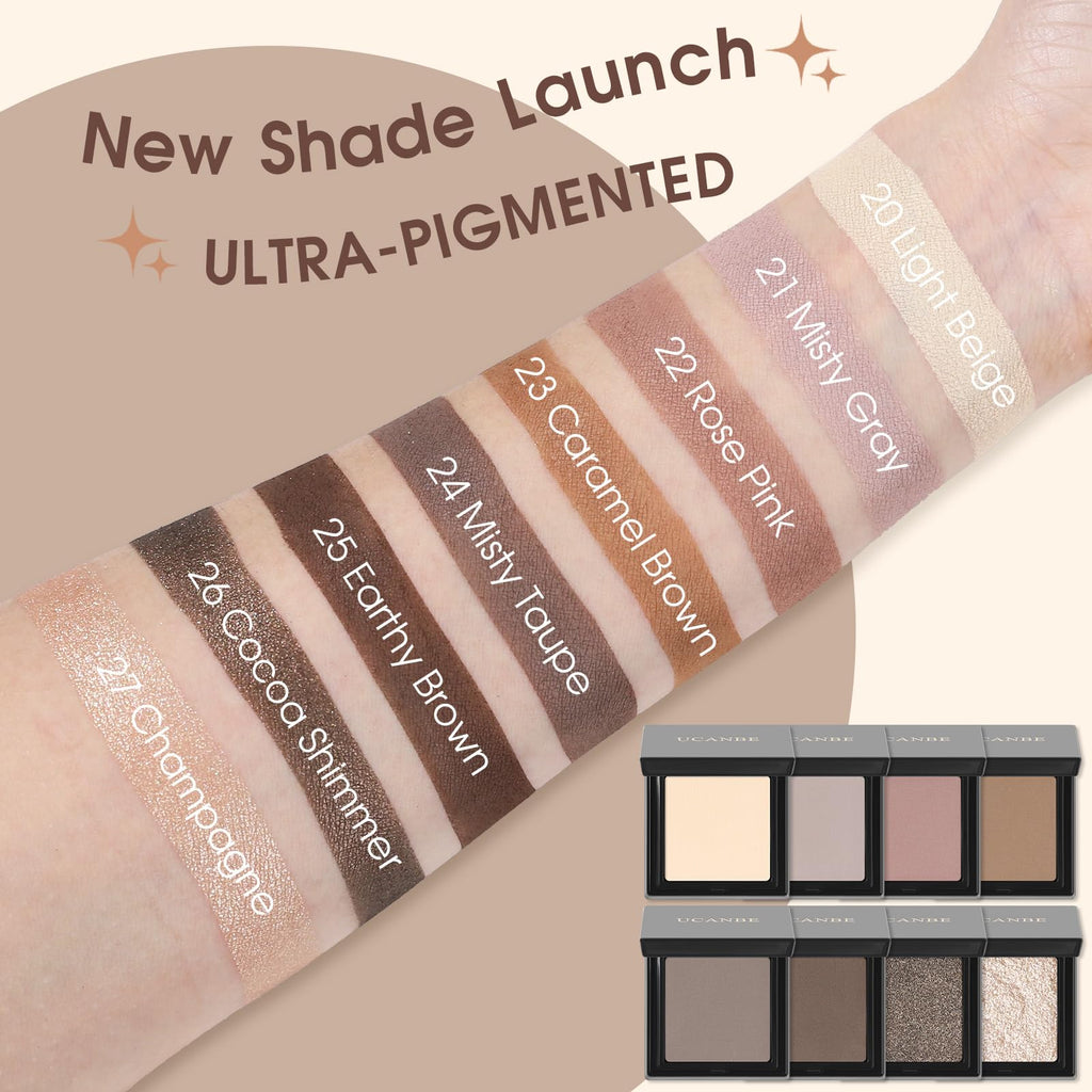 Light Beige Neutral Nude Matte Single Eyeshadow Palette I6797