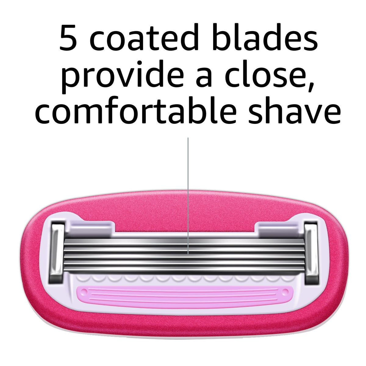 5-Blade Razor with 1 Handle, 12 Cartridges & 1 Shower Holder M819407