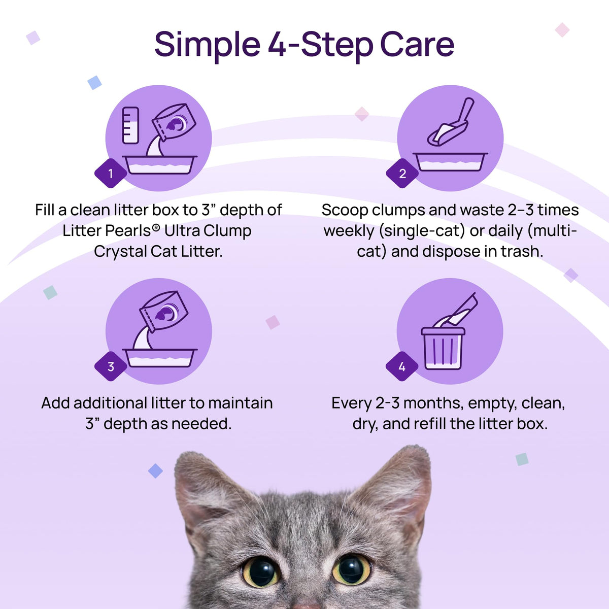 Unscented Crystal Clumping Cat Litter 8lb T21406