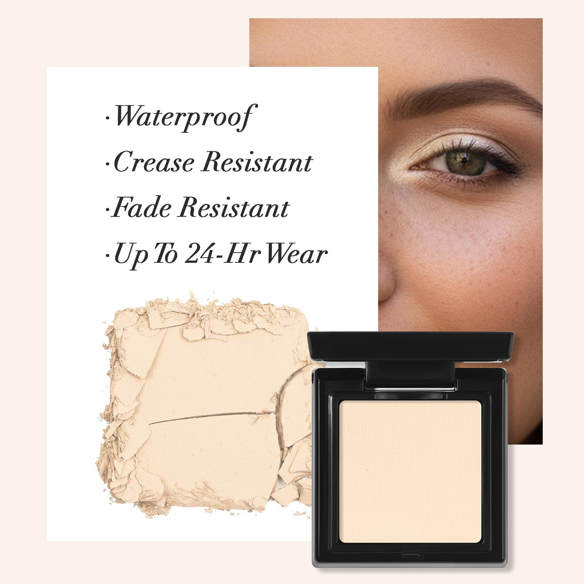 Light Beige Neutral Nude Matte Single Eyeshadow Palette I6797