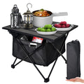 Foldable Aluminum Camping Side Table with Carry Bag L61224