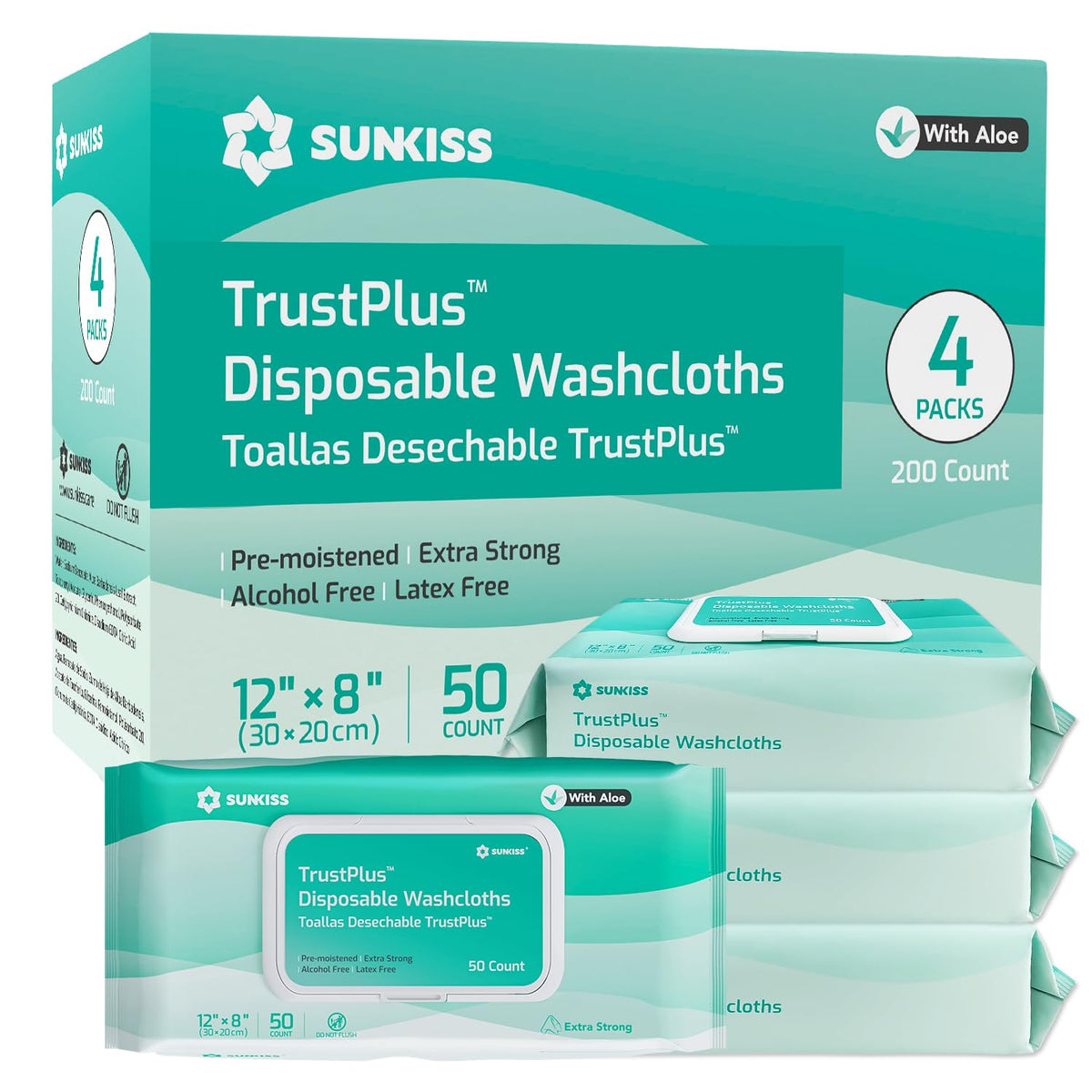 Large Incontinence Disposable Underwear 16 Count & Wet Wipes 200 Count C8403