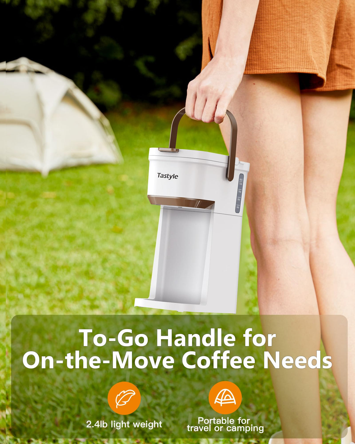 Mini Single Serve Coffee Maker with Handle V47339
