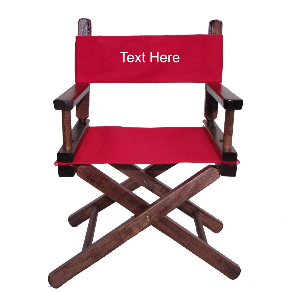 Personalized Embroidered Walnut Frame Toddler's Directors Chair M610447
