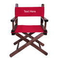 Personalized Embroidered Walnut Frame Toddler's Directors Chair M610447