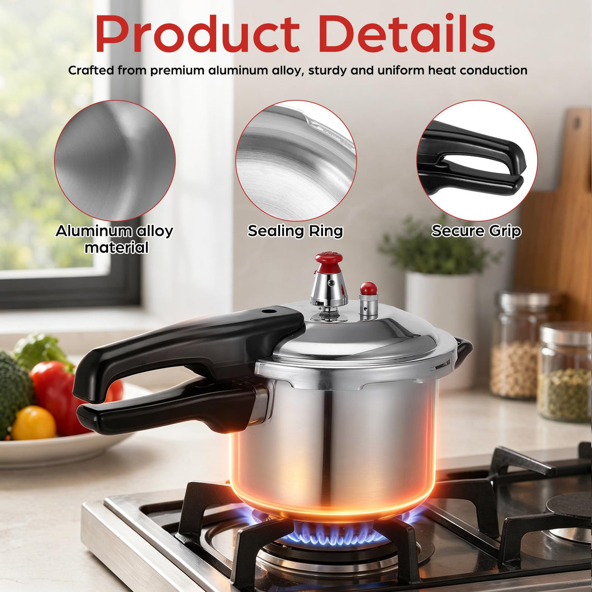2.6 Quart Small Stovetop Pressure Cooker S491931