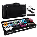 Aluminum Alloy Lightweight 28'' x 13.78'' Extra Large Guitar Pedal Board with Carry Bag X73306