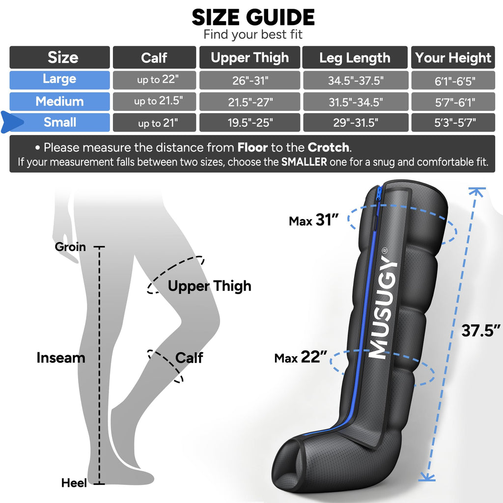 Leg Compression Massager with 9 Intensity, 6 Modes, 3 Timers J766
