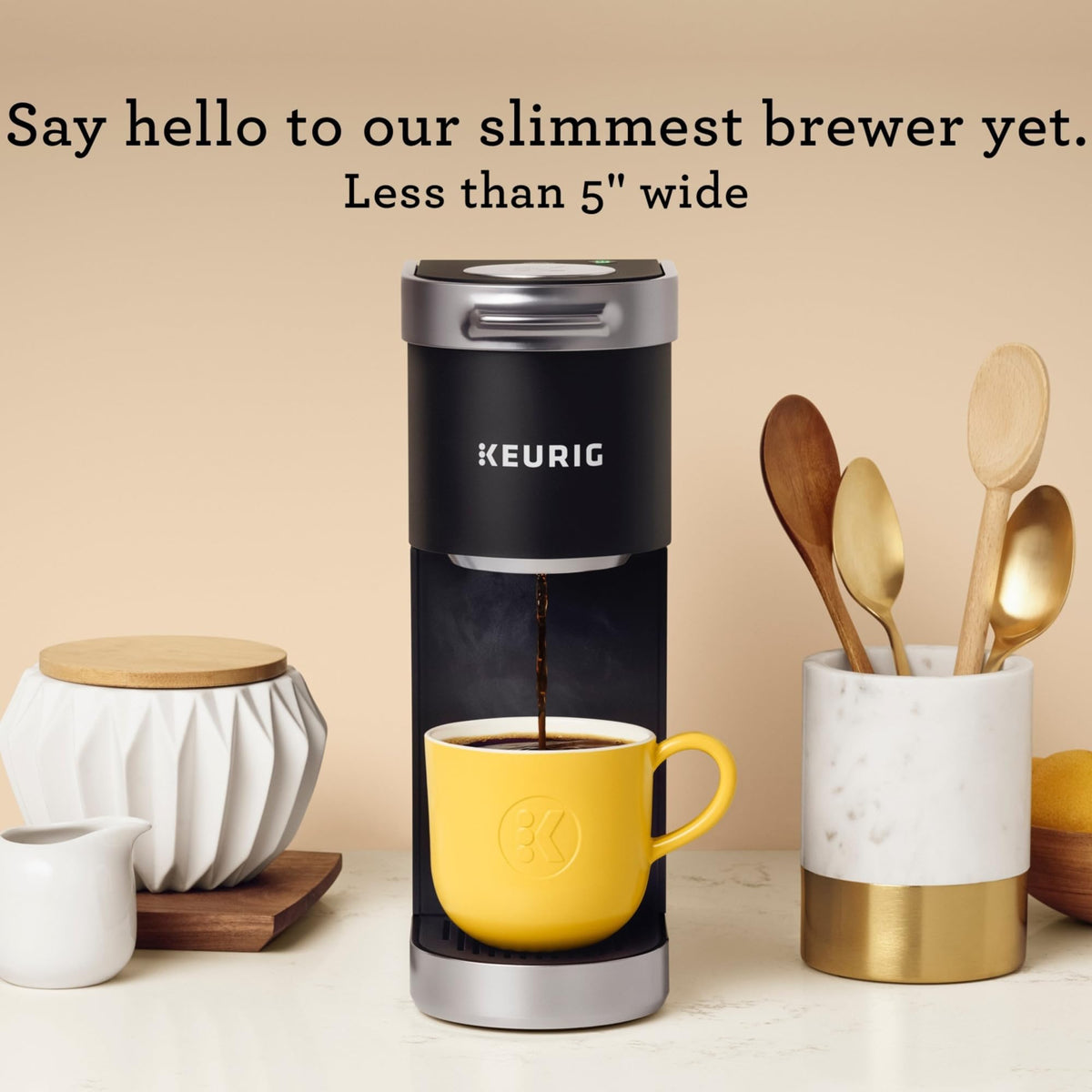 Single Serve K-Cup Pod Coffee Maker, Matte Black L1546