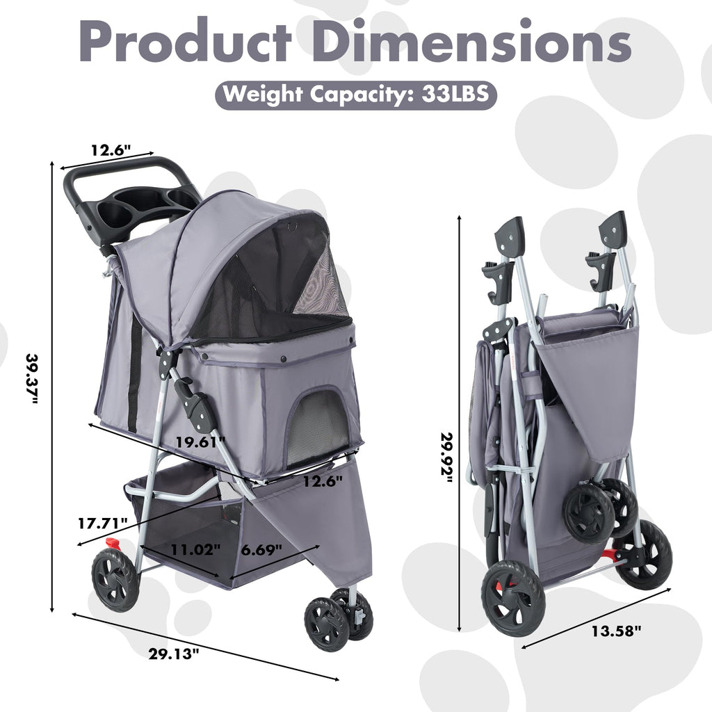 3 Wheels Pet Stroller K603767