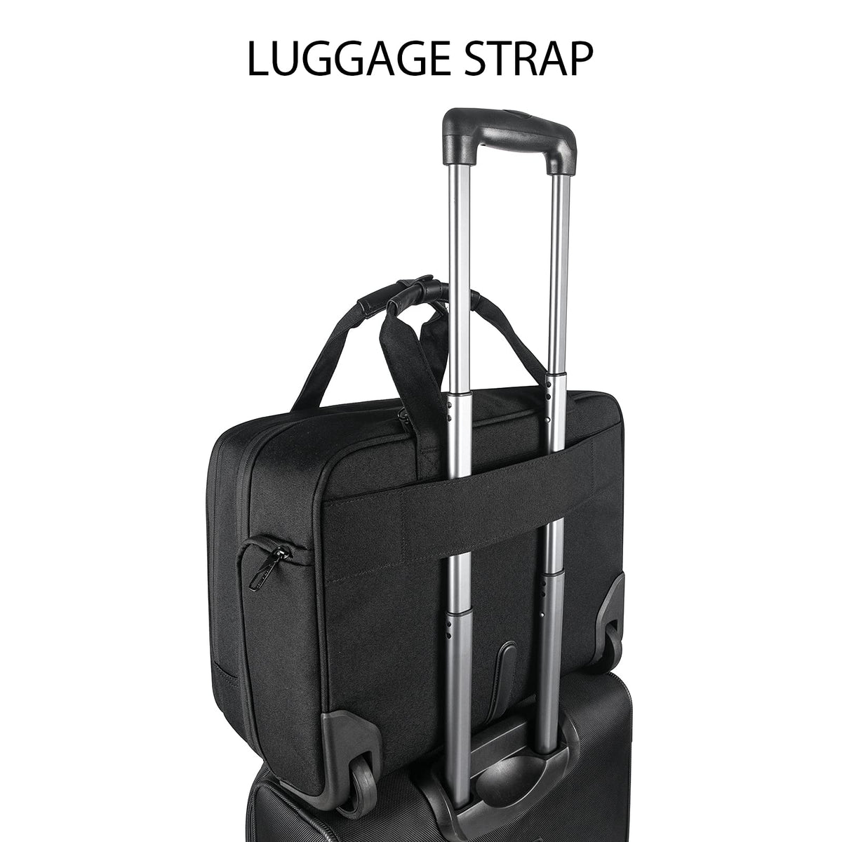 17.3 Inch Waterproof Black Rolling Laptop Bag G2556