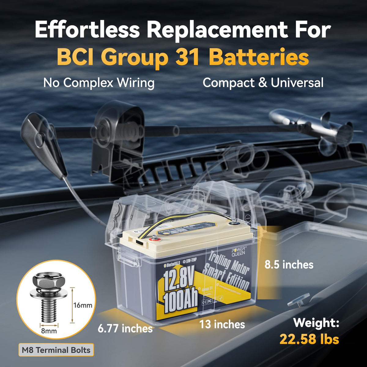 12V 100Ah LiFePO4 Battery O94448