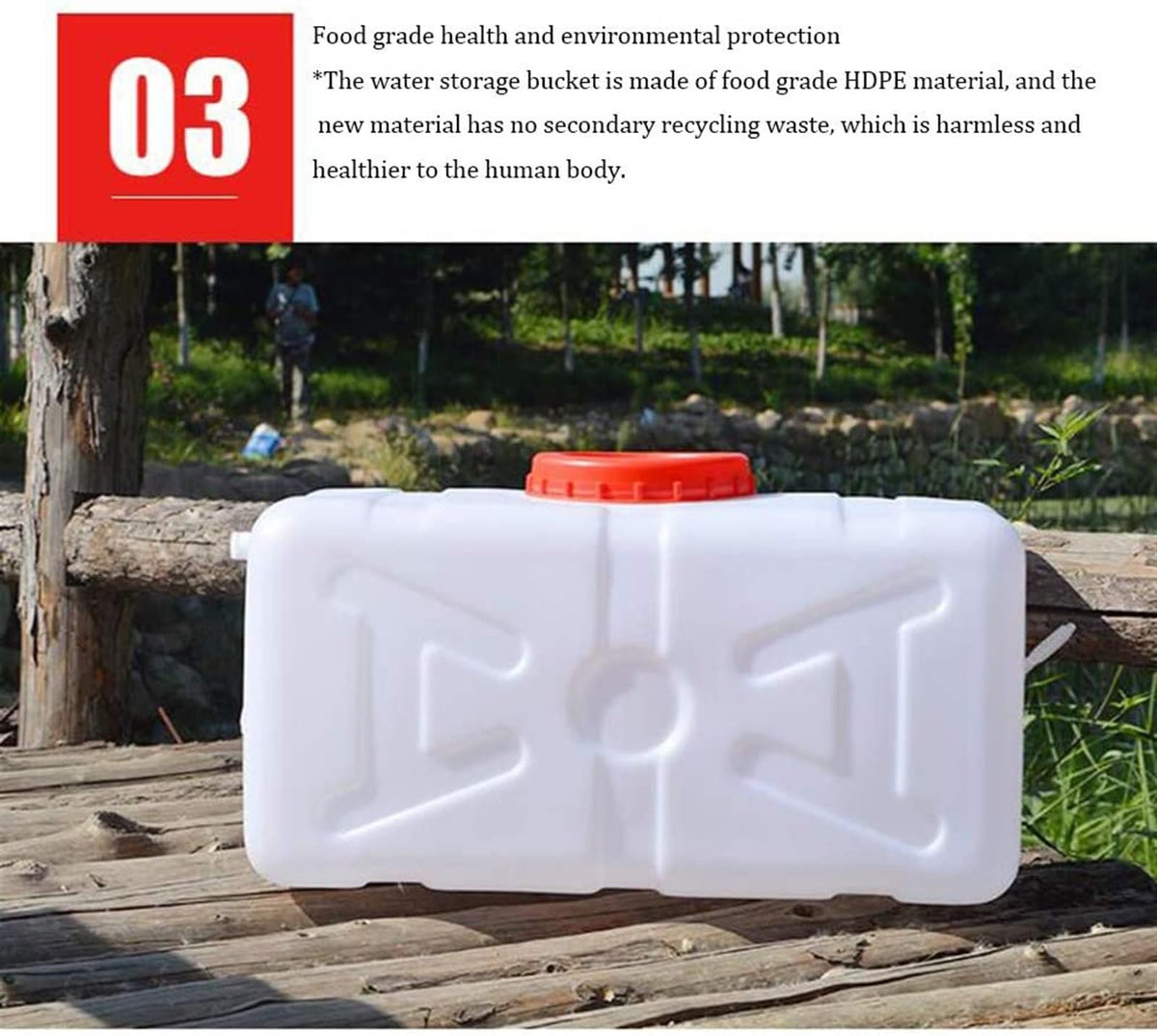 Camping Water Storage Bucket with Faucet Y129031