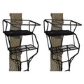 2 Person 18 Foot Tall Portable Hunting Tree Ladder Stand (2 Pack) M78776