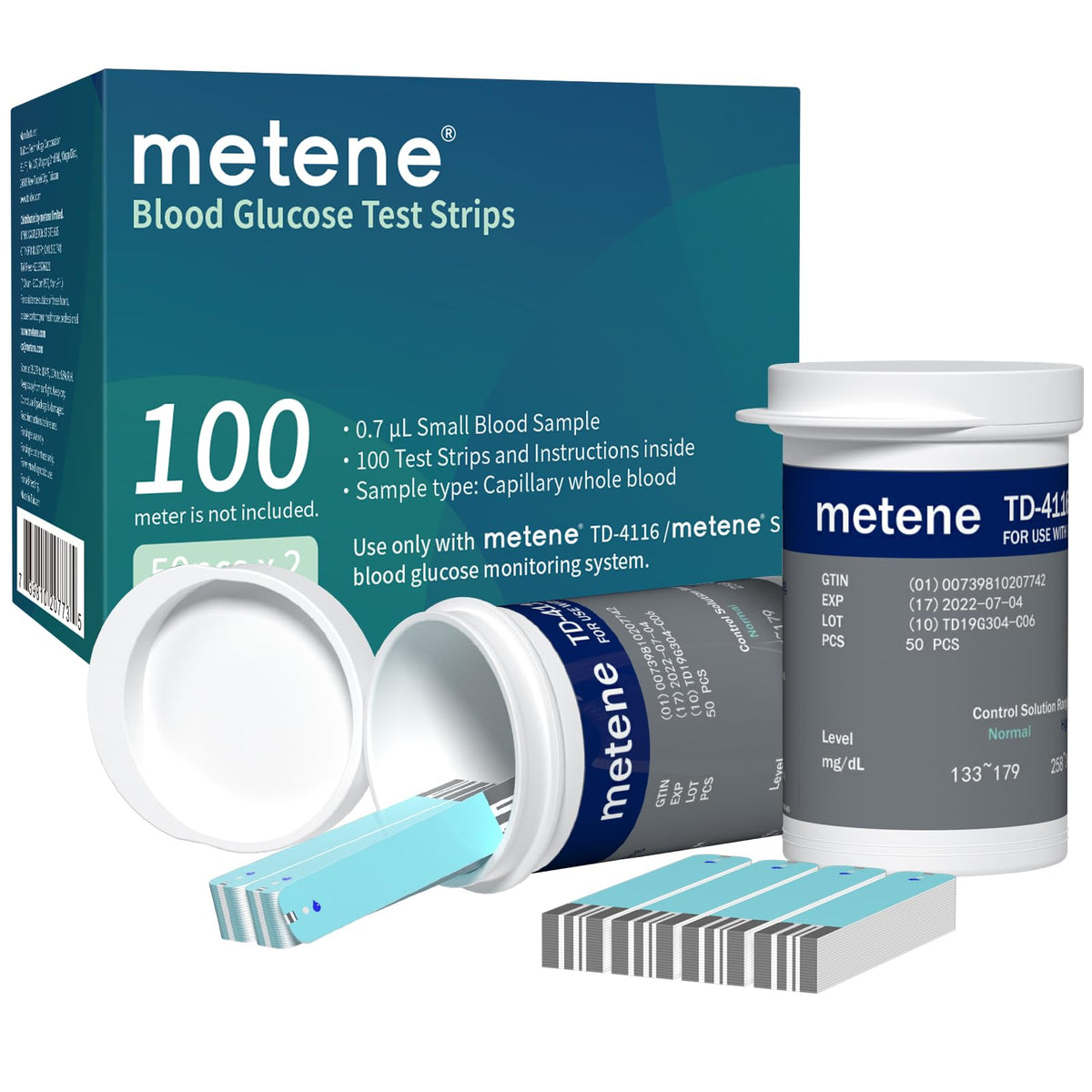 Blood Glucose Test Strips, 100 Count L251