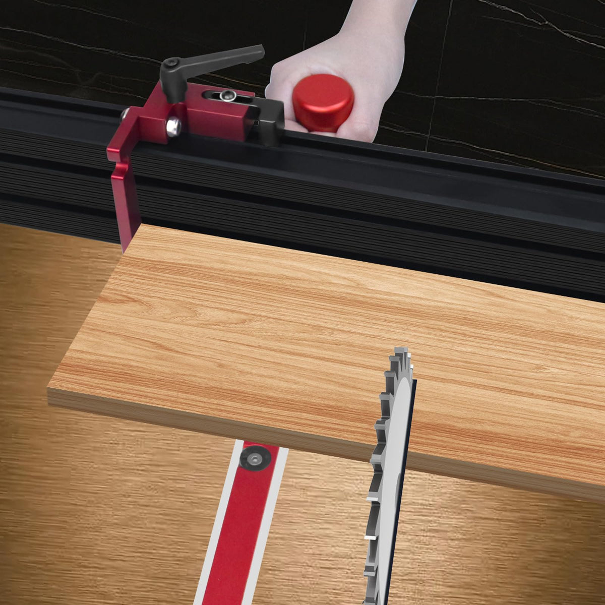Miter Gauge with Miter Fence and 60 Degree Angled Ends P7407