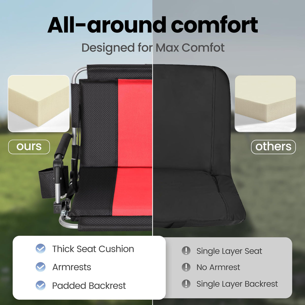 Stadium Seats with Back Support R750527