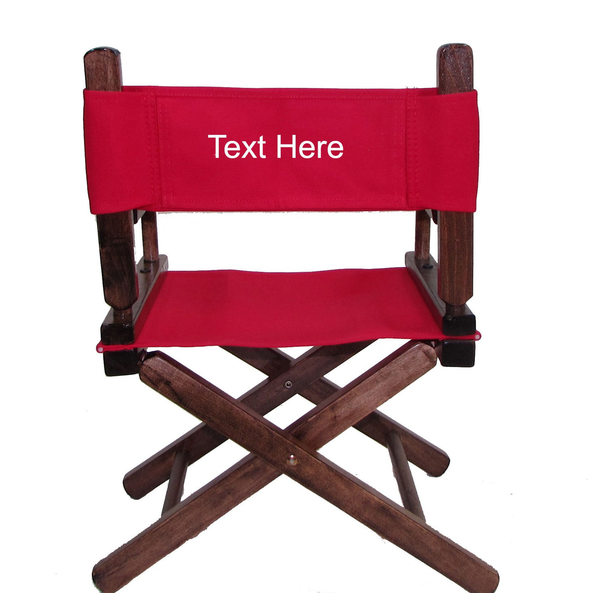 Personalized Embroidered Walnut Frame Toddler's Directors Chair M610447